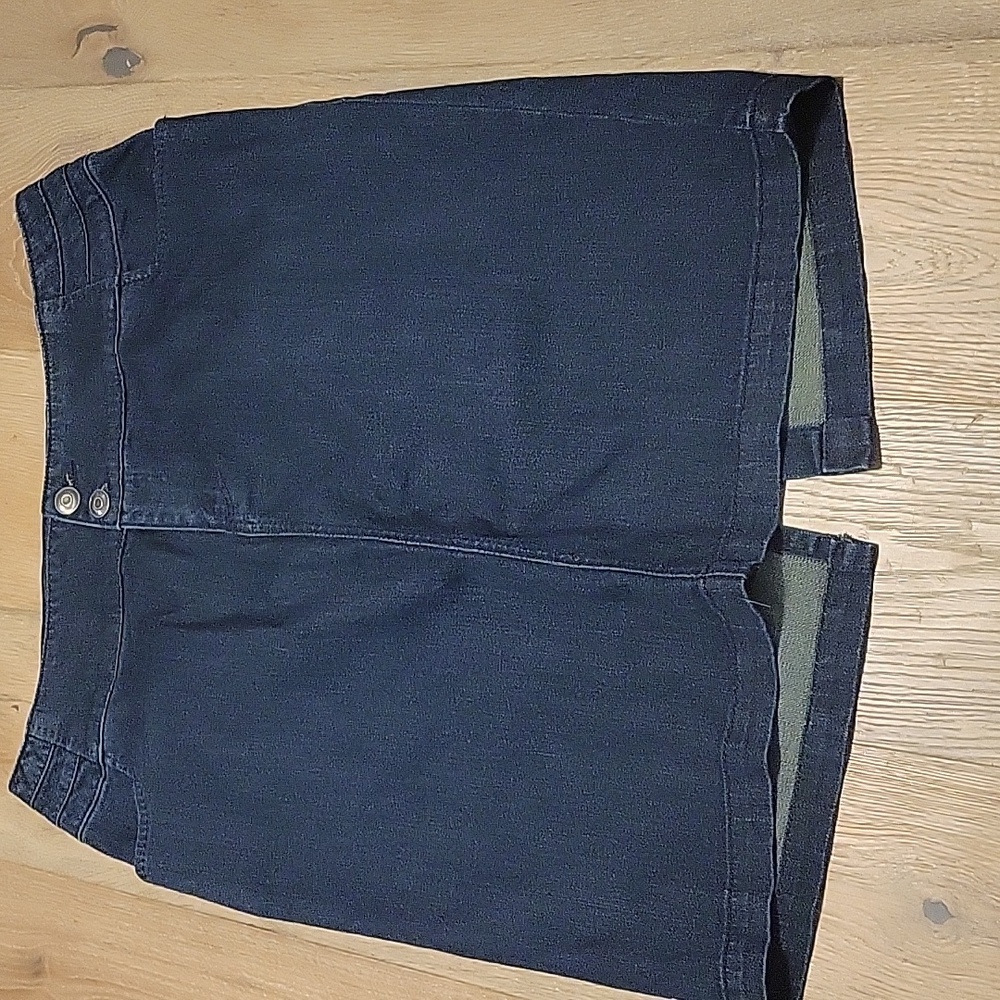 Lane Bryant Dark Blue Midi Skirt